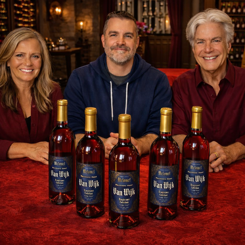 Van Wijk Winery Blackberry Mead bottle