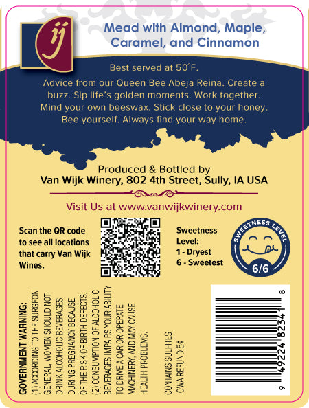 Mead: Almond with Natural Flavors - 750 ml Bottle