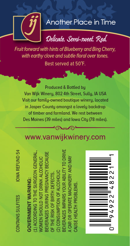 Wine:  Another Place In Time - 750 ml Bottle