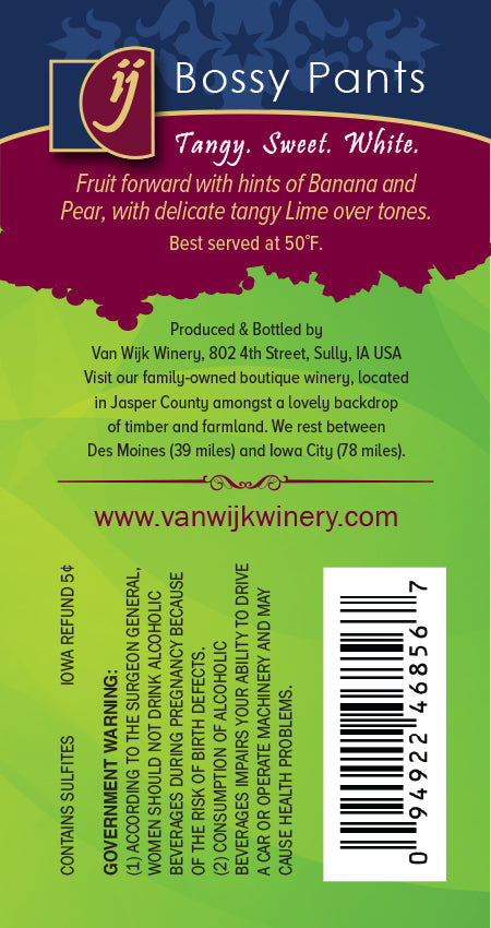 Wine:  Bossy Pants - 750 ml Bottle