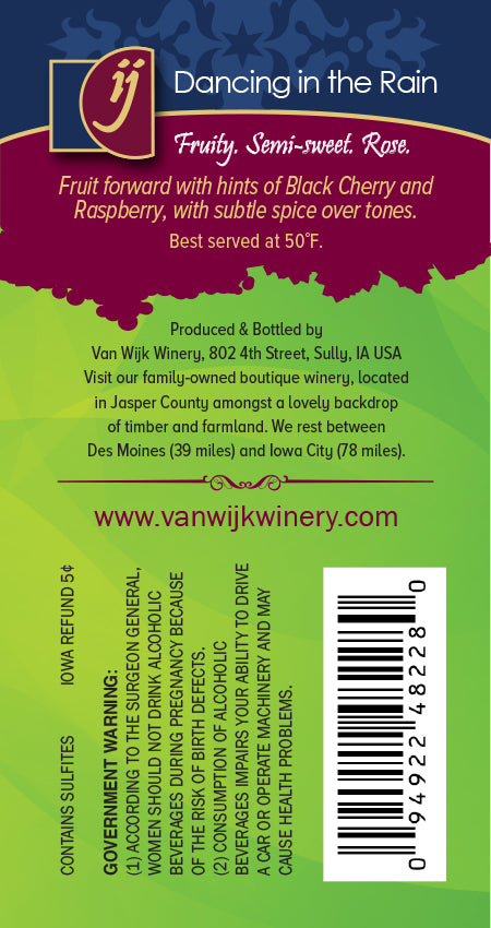 Wine:  Dancing In The Rain - 750 ml Bottle