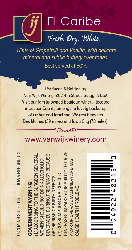 Wine:  El Caribe - 750 ml Bottle