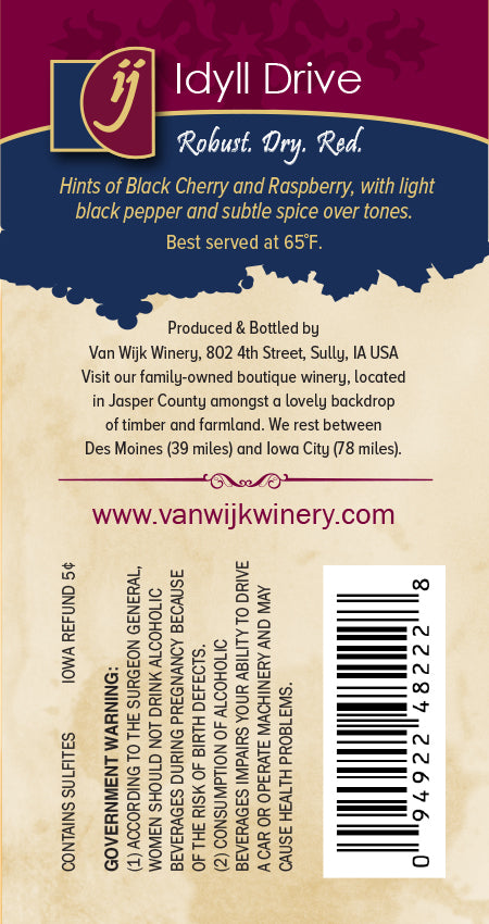 Wine:  Idyll Drive - 750 ml Bottle