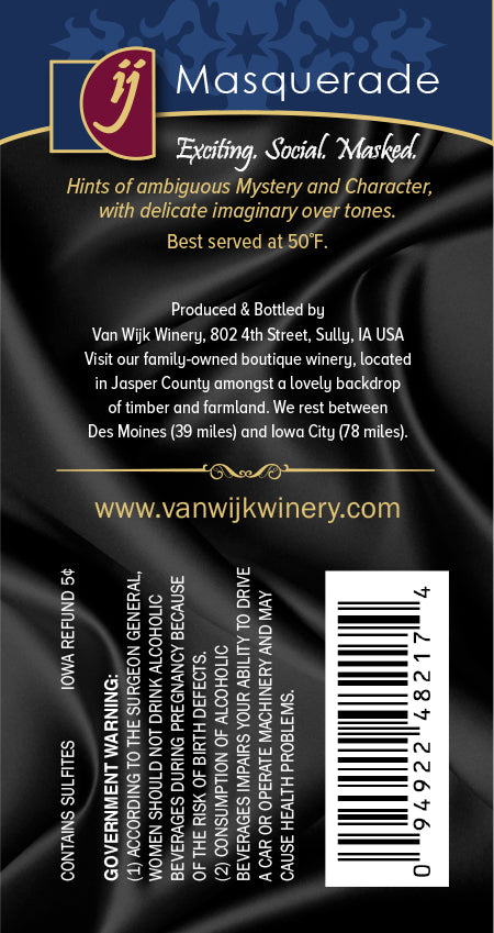 Wine:  Masquerade - 750 ml Bottle